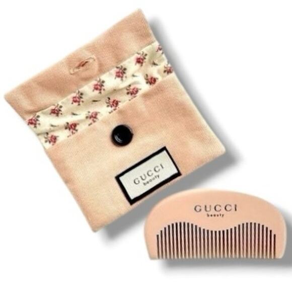 Gucci Beauty Pink Floral Comb and Pouch Set - Picture 2 of 2